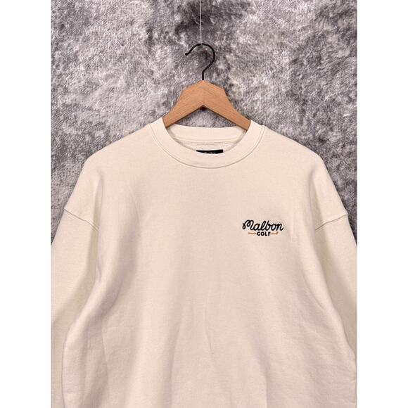 New Malbon Sweatshirt Small Mens Bushmills Crewneck Long Sleeve Pullover Sweater - Picture 2 of 9